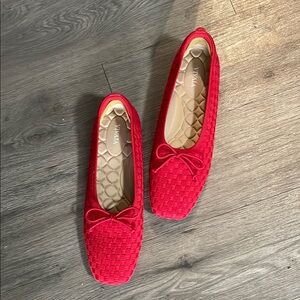 Women's Viviaia Red Ballet Flats Sz 41.5 Like New